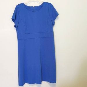 Form fitting blue dress